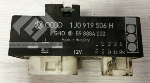 Řídící jednotka větráku chladiče 1J0919506H, originál Škoda
