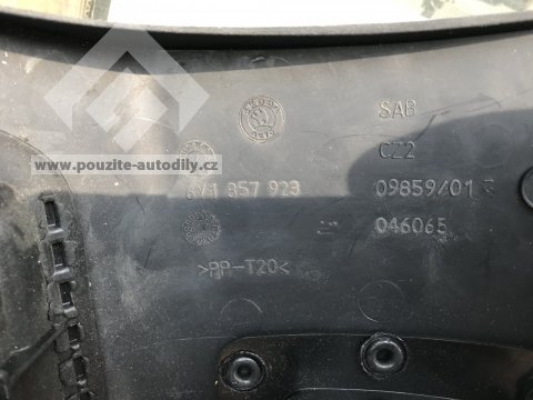 Kryt s kapsou pod palubovku 6Y1857920A Škoda Fabia 6Y