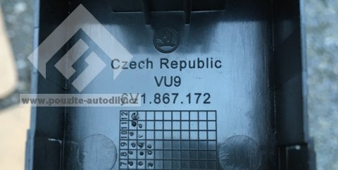 "Tapecírunk dveří 6V1867014K, přední pravý Škoda Fabia III 6V