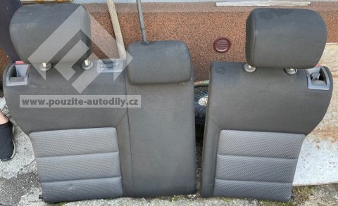 Zadní dělené sedačky + opěrky hlavy Škoda Octavia II 1Z