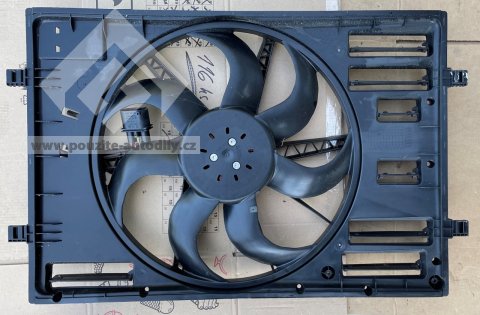 5Q0959455BN / 5Q0121203DE Ventilator chlazeni + věnec ventilátoru Škoda, Volkswagen, Audi, Seat