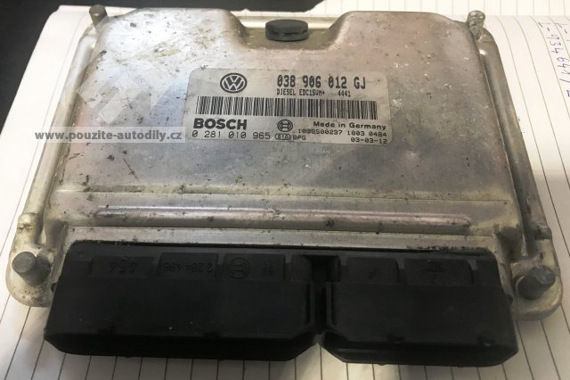 Řídící jednotka motoru Škoda 038906012GJ, Bosch 0281010965