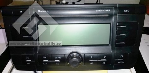 Autorádio s CD Škoda STREAM MP3, Škoda Octavia II 1Z0035161C