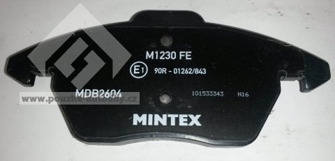 Sada brzdových destiček, MINTEX MDB2604, Škoda
