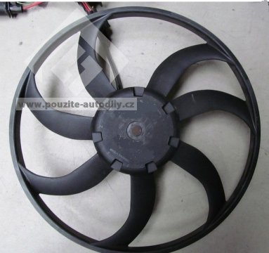 Ventilátor chladiče - elektrický větrák 1K0959455EF/ 1K0959455DM 400W/ 410mm Škoda
