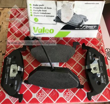 Brzdové destičky vpředu VALEO 301408 VW, Audi, Škoda, Seat, nové