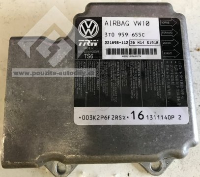 Řídící jednotka airbagu 3T0959655C Škoda Superb II