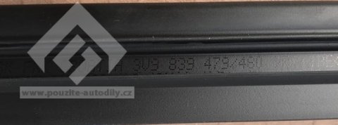 Těsnění okna stírací 3V9839479 vzadu vlevo uvnitř Škoda