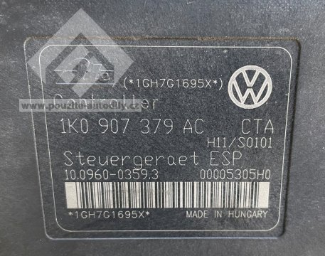 Agregát ABS s řídící jed. 1K0907379AC, 1K0614517AF Škoda Octavia II