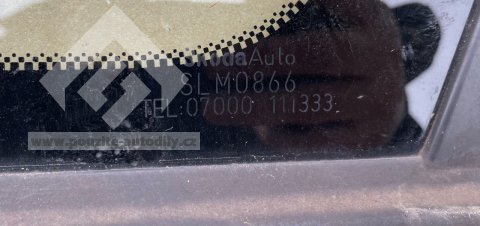 5J9845298K Bočné sklo pevné pravé, Škoda Fabia II combi