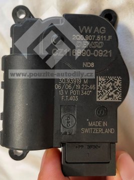 2Q0907511F Servomotorek Servomotor nastavení topení DENSO Škoda, Volkswagen, Audi, Seat