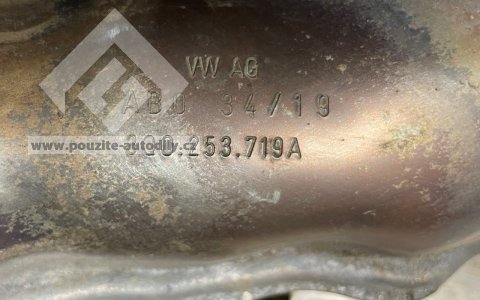 Výfukové potrubí 5Q0131723 + katalyzátor 5Q0131701AN 2.0 TFSI Škoda, Volkswagen, Audi, Seat