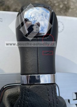 5E1713123AT DYT Řadicí páka DSG 4x4 - kůže saténově černá / chrómově lesklá Škoda Octavia III 5E