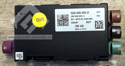 USB rozdělovač 5G0035953D Škoda, VW, Audi, Bentley