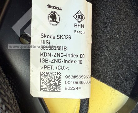 Zadní sedadla vlevo + opěrky hlavy Alcantara SAB Kodiaq NS 17- Nové