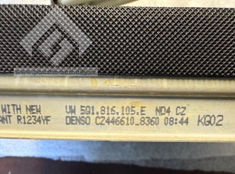 Výparník klimatizace 5Q1816105E + Expanzní ventil 5Q0816679B Škoda, VW, Audi, Seat