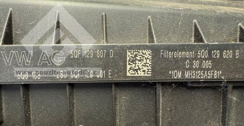 5QF129607D Filtrbox 2.0TSI / 2.0TFSI Škoda, VW, Seat, Audi