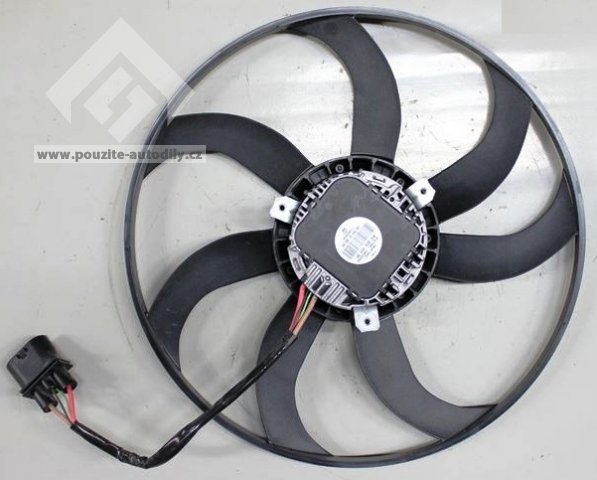 Ventilátor chladiče - elektrický větrák 1K0959455EF/ 1K0959455DM 400W/ 410mm Škoda