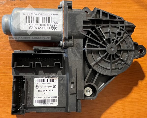 Motor spouštění oken spolujezdce Škoda Octavia II 1T0959702S