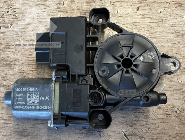 5Q0959408A Motor stahování okna pravý zadní, originál Škoda, Audi, Volkswagen, Seat