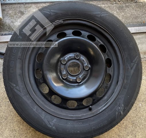 Ocelový disk 5Q0601027BQ 6,5Jx16 ET46 pneu Nokian Tyres Wetproof 205/55 R16 94W